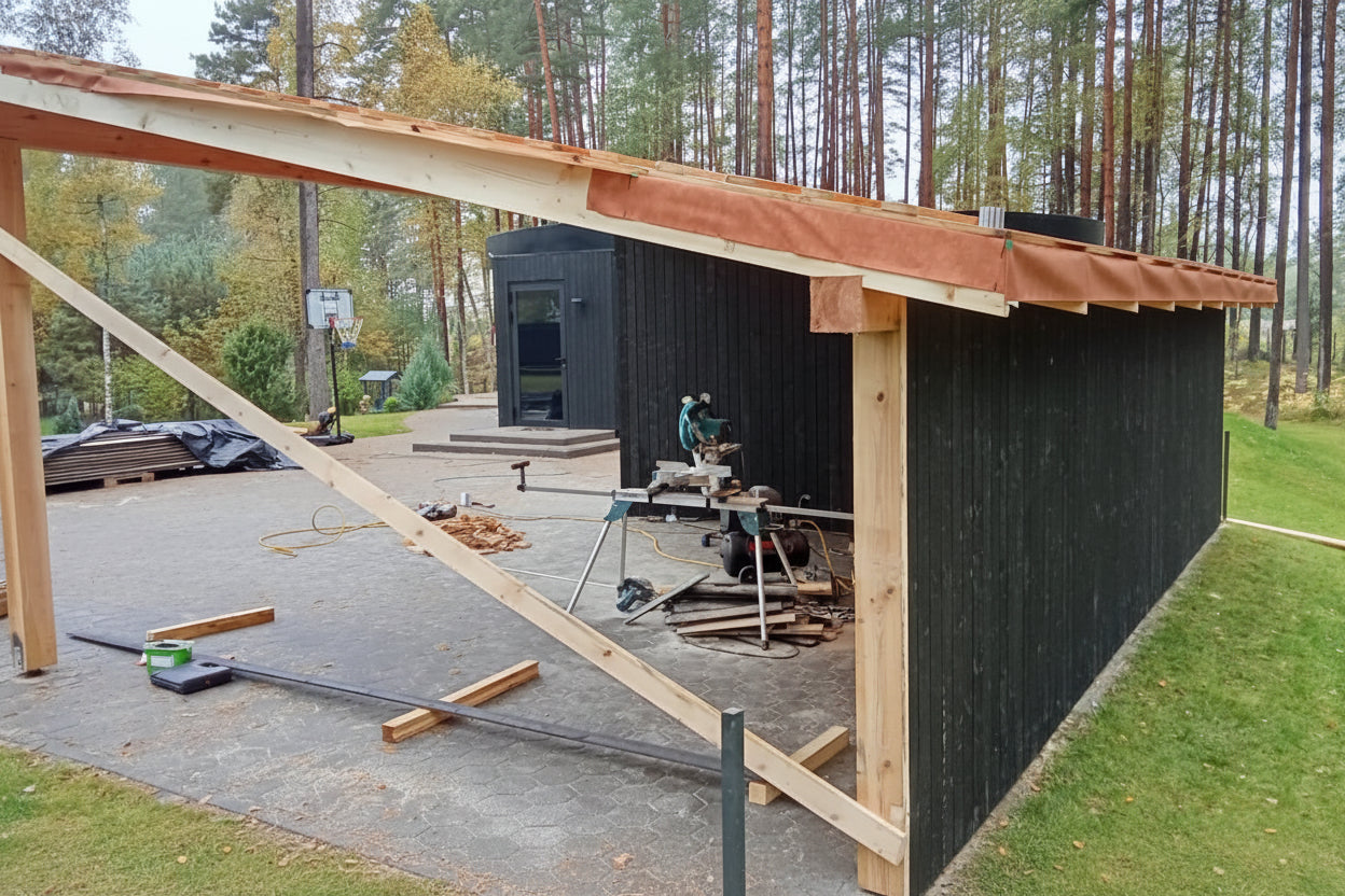 Modern Carport & Garage Combo